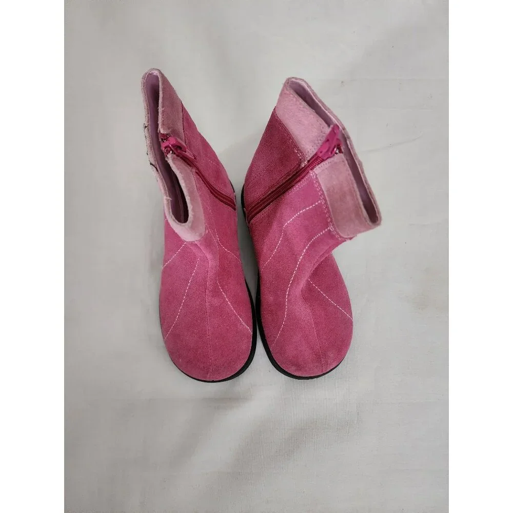 Munchkin Kids Girls Pink Peek A Boo Pink Snow Winter Ankle Boots Size 7W